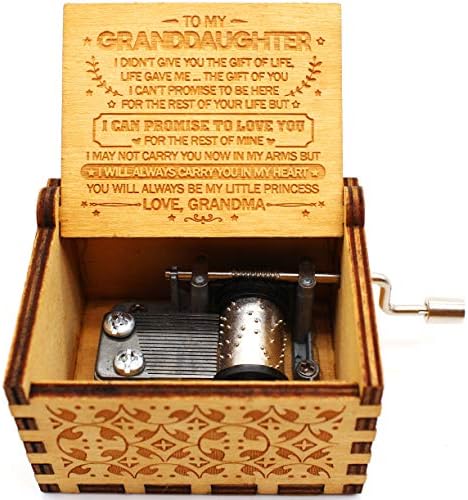 Дрвена музичка кутија Укебобо - ти си мојата музичка кутија за сонце, од баба до внука, подароци за деца - 1 сет