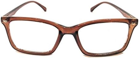 Амар Начин На живот Компјутерски очила Кризална леќа пластична правоаголна кафеава 48 мм унисекс_алацфрпр1164