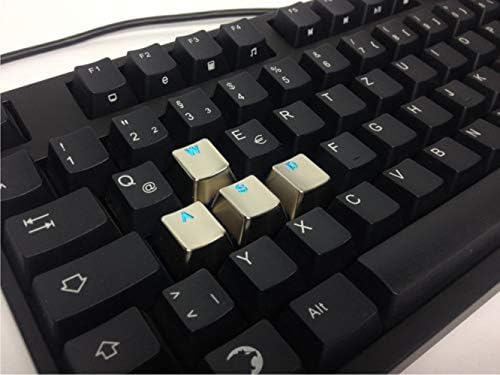 4 Копчиња WASD QWER Keycaps Метал Позадинско Осветлување Ceycap OEM ЗА Цреша MX RGB Прекинувачи И Kailh Прекинувачи Механички Клучеви Замена
