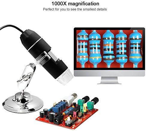 XIXIAN USB Дигитален Зум Микроскоп Лупа со ОТГ Функција 8-LED Светло Лупа 1000x Зголемување Со Штанд