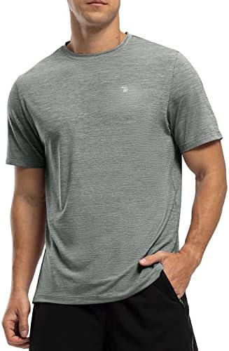 Машки за машка машка маичка за вежбање со машка маичка за кратки ракави за кратки ракави за спортски теретани активни кошули