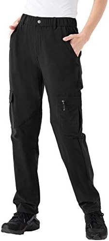 Rdrukoенски женски пешачки панталони отпорни на вода Брз сув UPF 50+ Патнички кампување Панталони панталони патенти џебови