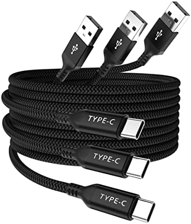 Elebase USB до USB C адаптер 4pack, USB Type C Chaber Cable 3 Пакет 1.5/3,3/6,6ft за Apple Watch Ultra Iwatch 7 8 SE, iPhone