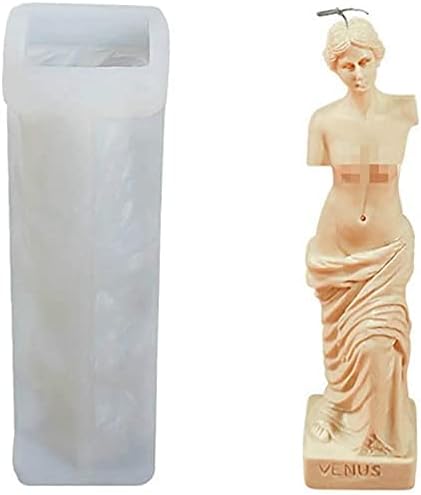 Калапи за свеќи од Венера, 2 пакувања со сапуни од сапун од венчавки, залихи, силиконски торта калапи чоколадни мувла од смола занаетчиски