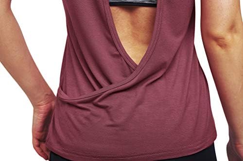 Врвови за тренингот на мипо за жени отворени кошули за грб јога атлетски врвови кои работат на врвовите на резервоарот за мускули