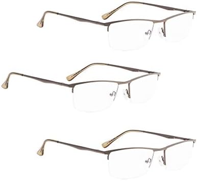 ЛУР 3 Пакува Очила За Читање Со Половина раб + 4 Пакувања Класични Очила За Читање