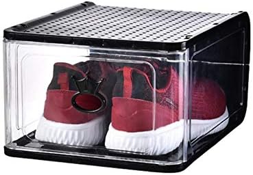 Складирање на големи кутии за чевли со високи чевли на Anncus, задебелени транспарентни кабинети за чевли за чевли