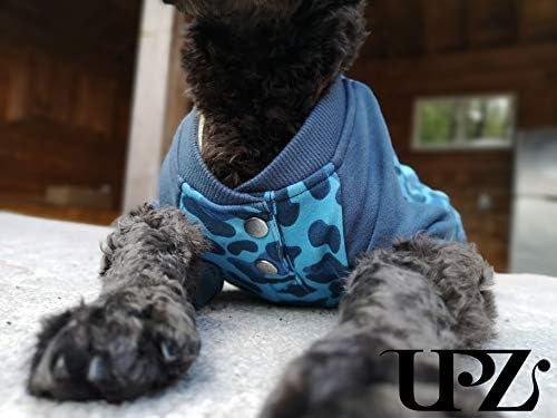 Upz Четири нозе кучиња лесни пижами, премија памучни руно скокање со 4 нозе кучиња маица маица стилски pjs кученце костум за големи