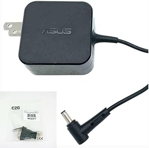 Пакет: 2 артикли - адаптер, HDMI конектор: Оригинален ASUS 33W AC адаптер 19V 1,75A за Vivobook GO 12 14 15, Flip 12 14, 17 x705 лаптопи
