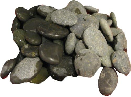 Мазни црни камчиња 4 килограми сите природен камен, аквариум терариум градина карпа бонсаи занаети за домашни украси