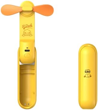 Преносен рачен вентилатор на isисулифе, мини вентилатор за рака на џеб, мала батерија оперирана 14-21 часа, USB -вентилатор