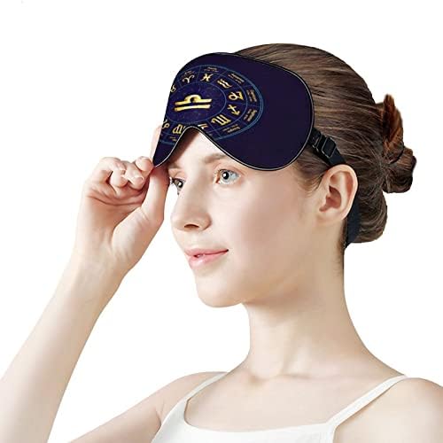 Вага во круг маска за спиење со прилагодлива лента мекото покритие за очи за затемнување за слепите за патување за патување
