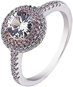 Венчален прстен за жени злато прилагодлив на жените накит Елегантен скапоцен камен, loveубовен прстен за забава украси украси за машки и