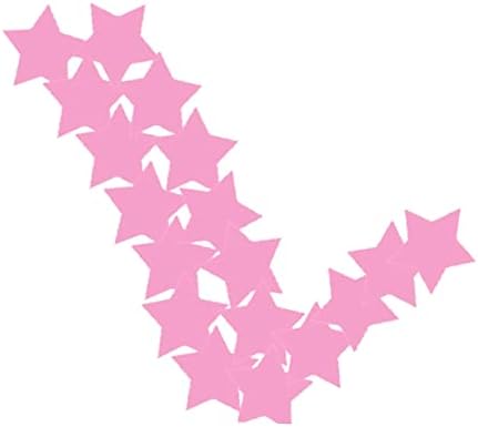 Homoyoyo 100 парчиња мурал за позадина соба светлечки starвездички украси starsвезди во прозорец тавани розови cm декоративни декоративни декорации