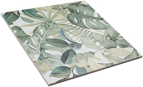 Somertile Замислете ботанички тропски 19-3/8 x 19-3/8 порцелански под и wallидна плочка