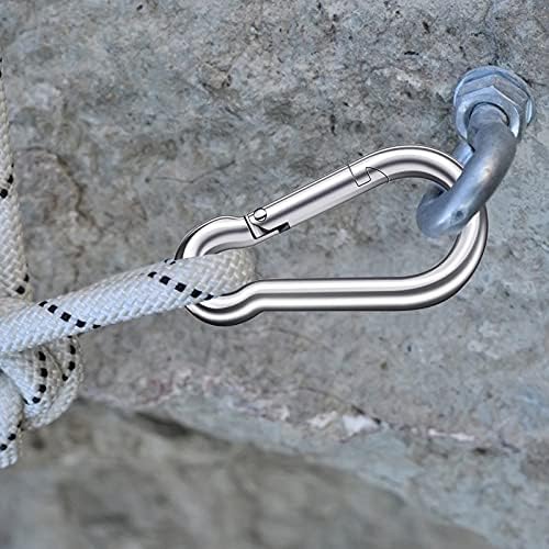 Wike Spring Snap Hook Carabiner, 304 Snap Snap Connecter од не'рѓосувачки челик