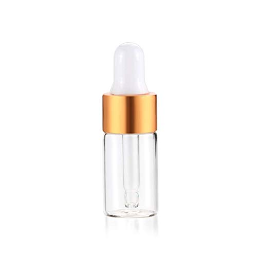 Constore 100 парчиња чиста стаклена шише шише мини парфеми шишиња со есенцијално масло со стаклена очите со празен примерок