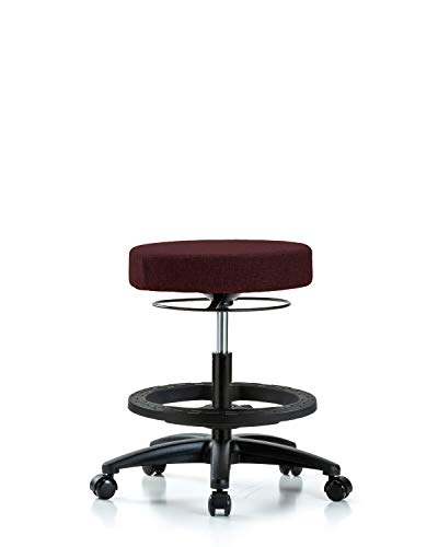 Labtech Седење LT42579 Столче за средна клупа, ткаенина, најлон база - црно стапало, ринги, црни, сини