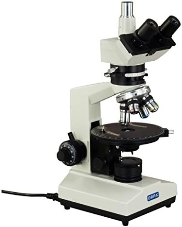 ОМАКС 40X-1500X Тринокуларен поларизирачки микроскоп со четворка на носеви и леќи на Бертранд