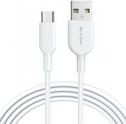 6FT долг USB -C кабел тип -C Брза жица за напојување на кабелот за полнач, компатибилна со Google Pixel 3A - Pixel 3A XL - Pixel 4