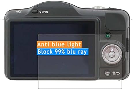 Заштитник на анти-сино светло екрани на Ваксон со 3 пакети, компатибилен со налепницата Panasonic Lumix DMC-GF3 TPU филмови налепници [не калено
