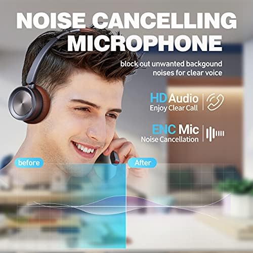 Beebang Bluetooth Слушалки Со Микрофон Бучава За Телефонски Центар, Моно Безжични Слушалки СО USB Bluetoooth Адаптер ЗА КОМПЈУТЕР, Телефонски