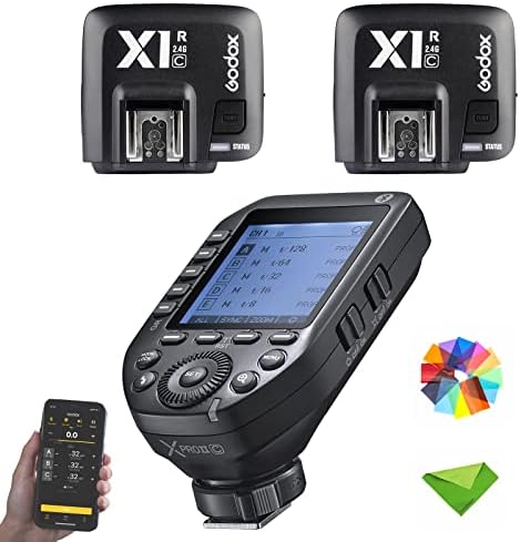 Godox XProII XProII-C XProIIC Активирач w/2x GODOX X1R-C Приемник За Canon, Godox Flash Безжичен Предавател TTL 2.4 G HSS 1/8000s Bluetooth