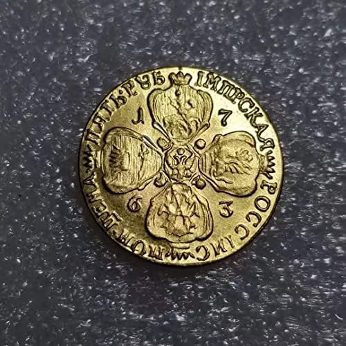 Антички Занаети 1763 Руски Странски Комеморативна Монета Сребрен Долар 1724