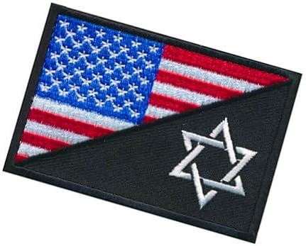 САД знаме еврејска starвезда на Давид воена кука јамка тактика морал извезена лепенка