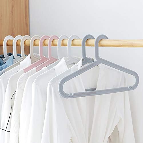 Закачалки за облека што не се лизгаат, ултра -тенки пластични закачалки за возрасни, заштеда на простор трајни и тенок закачалка