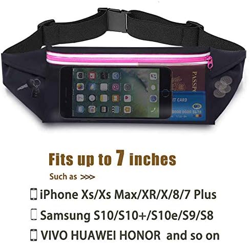 МЕНУВАЧ Трчање Половината Појас Фани Пакет Телефон Носителот за iPhone XR XS МАКС 8 Плус Тркач Торбичка Торба Мажи Жени За Вежбање Одење
