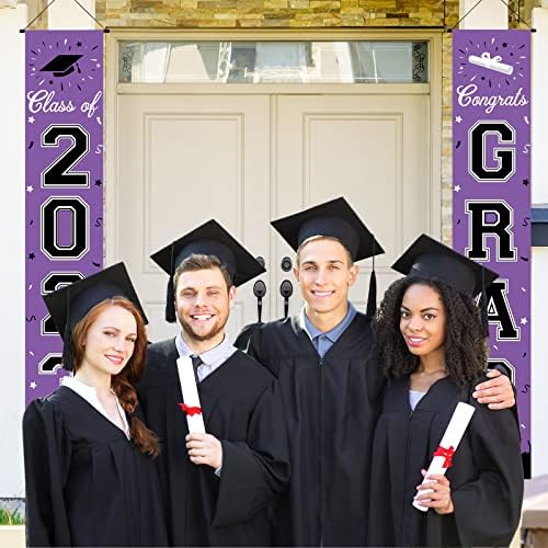 Банер за дипломирање, Класа На Украси За Дипломирање од 2023 година, Висечки Честитки Банери За Град За Врата, Преден Трем, Ѕид И Дипломирање