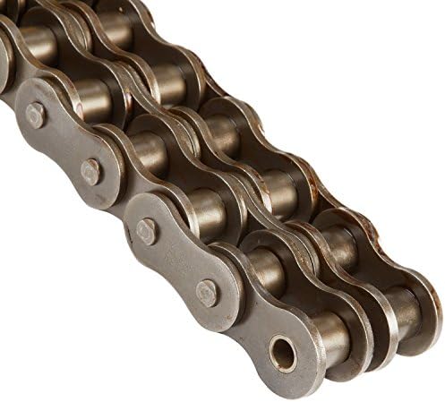 Tsubaki 35-2R200 ANSI Roller Chain, Double Strand, Rollerless, Riveted, Carbon Steel, Inch, 35 ANSI No., 3/8 Pitch, 0.200 Roller Dialmeter,