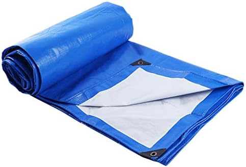 Тешка тарпа тарпаулин засилени очни капаци дебели 3m x 4m 9ft x13ft pe tarpaulin водоотпорен сина тарп лист （160g/m²）