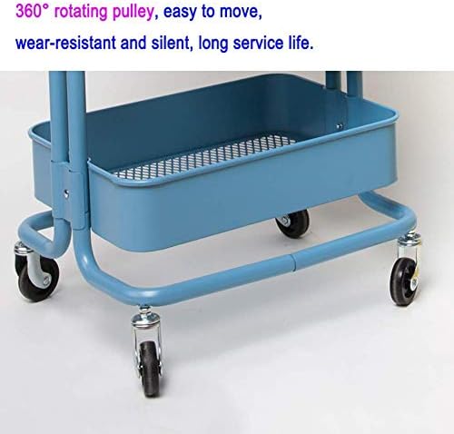 Решетката за складирање HTLLT за складирање на колички за мобилна количка за убавина за прелистувачи за салони, медицинска количка