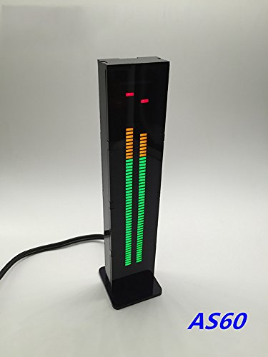 Електрична магија AS60 DIY двоен канал 60 сегмент Бинаурален музички спектар VU Meter Music Display Еден електронски продукција со единечен