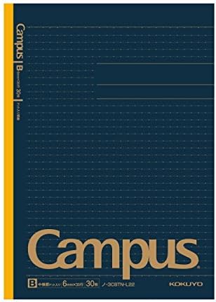Кокујо кампус Тодаи Серија пред-тотална тетратка, полу-линија на полу-линиски 30 листови-60 страници, пакет од 5 ограничени темни бои