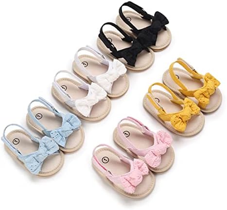 Косанким бебе девојче сандали гума ѓон лето лето на отворено новороденче први чевли за облекување на креветчиња за креветчиња за бебиња