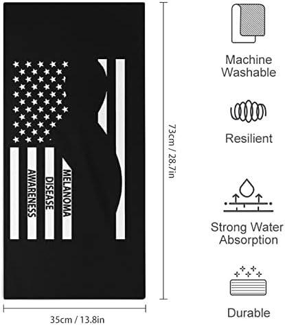 Микрофибер крпи со знаме на меланом, супер апсорбирачки крпи Брзо суво миење на миењето