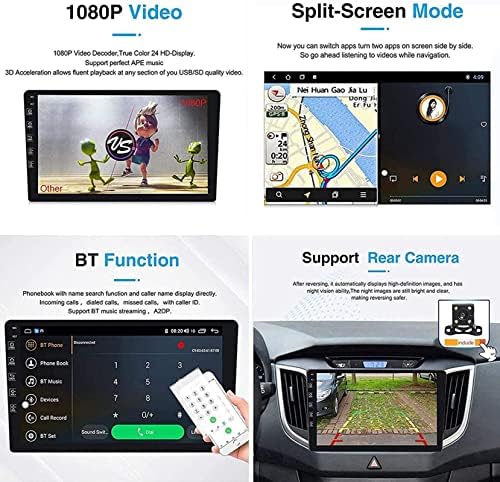 9 Инчен Андроид 10.0 Двоен Дин Авторадио Глава единица За C-hevrolet Искра Победи 2015-2018, GPS Навигација/AM/FM/Bluetooth/Огледало