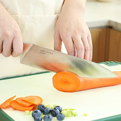 Туо готвач нож 8 инчи - Професионална кујна од месо од зеленчук од јапонски ножеви gyуто - германски нож од не'рѓосувачки кујна