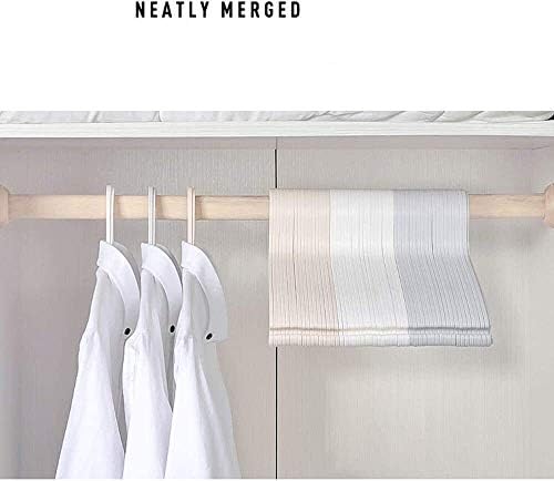 Nianxinn Hangers Едноставен пакет од 20 пластични закачалки што не се лизгаат простор за заштеда на простор за простории за џемпери за