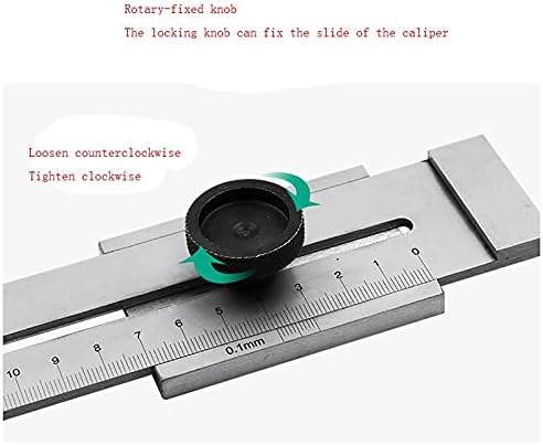 XWWDP 0-200mm/0-300mm јаглероден челик обележување Калипер за обработка на мерење на мерење на матура за матура од 0,1 мм правило