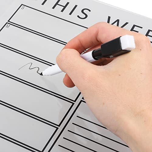 Stobok Hourly Planner Hoursy Planner 1 Постави календар на бела табла, суво избришување неделно пораки, неделно планирање табла
