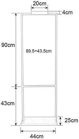 Двоен двостран дисплеј на Денгс Двоен е приказ, Стенд на држач за држач за слободни постери, заменливо рекламирање / бело / 137 × 44 см