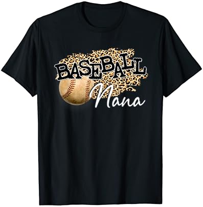 Бејзбол Нана леопард маица за Денот на мајката