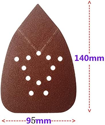 Bvide Triangle Dovetail со стапка на шкурка со 12 дупки 40 ~ 1000 листови за пескарење на алумина
