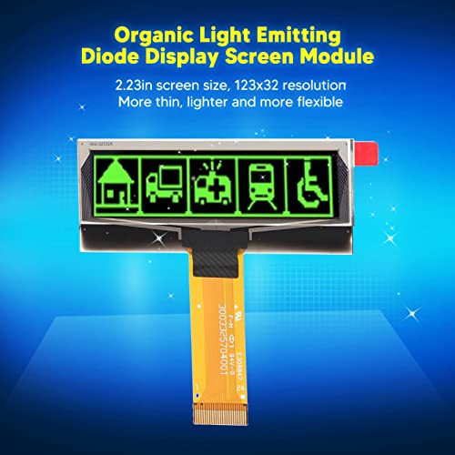 Модул за прикажување на диоди за емитување на органска светлина, 2.23in 24 пин чист екран на екранот на лесен екранот за DIY