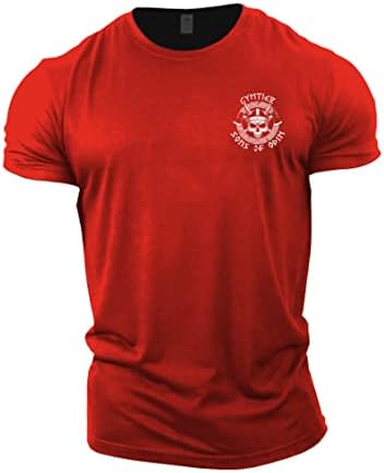 Gymtier синови на Один лого -теретана маица за мажите за мажи за бодибилдинг со тешки тренинг на силен човек, активен активен тренинг на силен