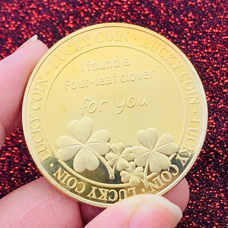Loveубовни златници во облик на срце, комеморативни монети за колекција на медали, играат златни монети Подароци за комеморативни монети